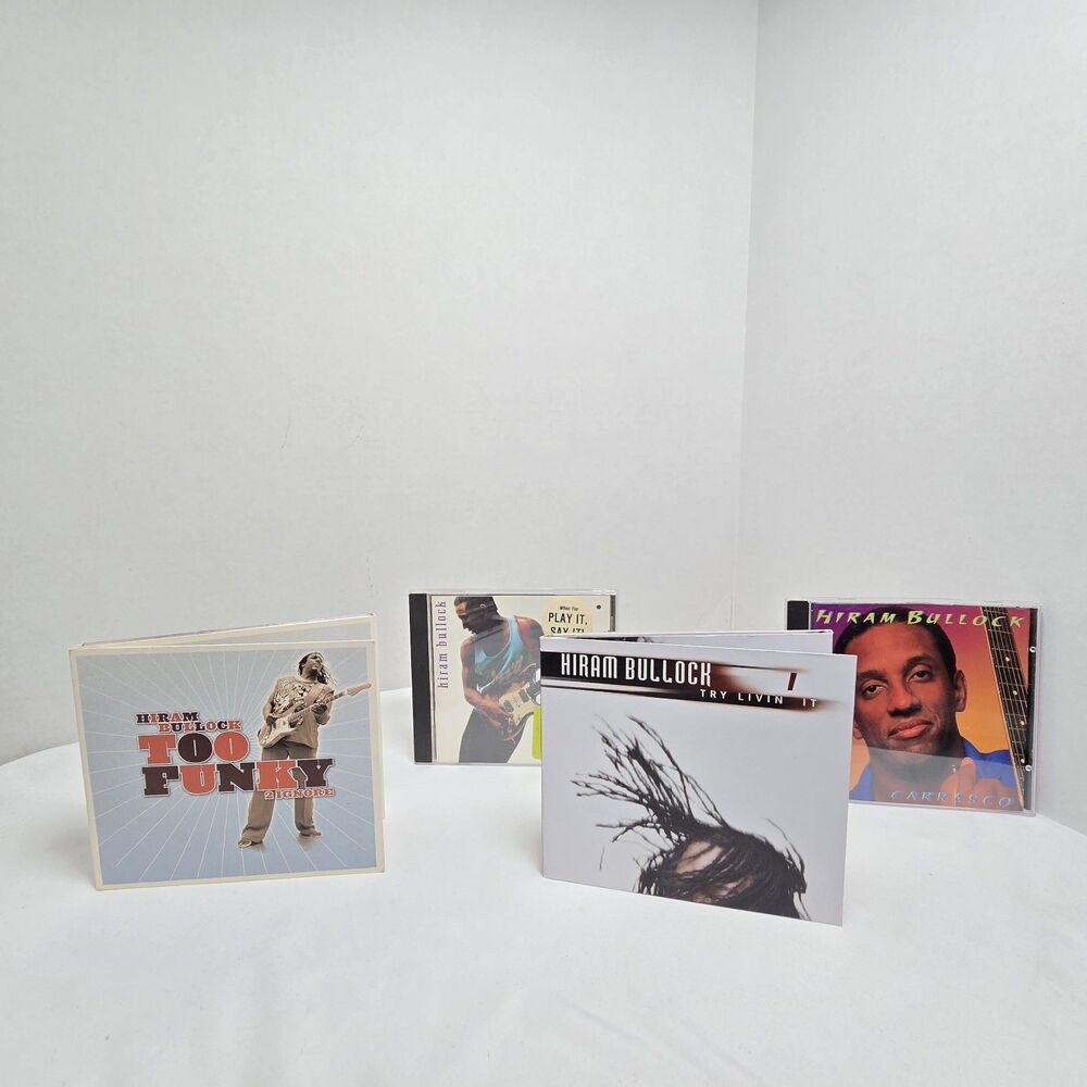 Hiram Bullock 4 CD Lot Promo Hole Punch Jazz Carrasco Way Kool Too Funky 2 Ignor